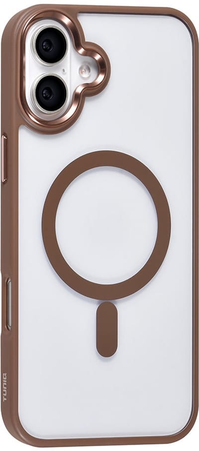 TUNIQ telefoonhoesje voor Apple iPhone 16 Plus - MagSafe siliconen backcover - Goud