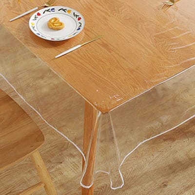 Tafelbeschermer - Tafelkleed hoes - Tafel beschermen - Hittebestendig 0.5mm - 95x140cm - Transparant