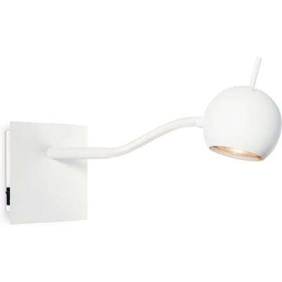 Moderne LED Wandspot Bollo - Wit - 11.5/11.5/35cm - Dimbaar - plafonniere gemaakt van metaal - inclusief LED lichtbron - GU10 fitting - 5W - 390lm - 3000K - warm wit licht