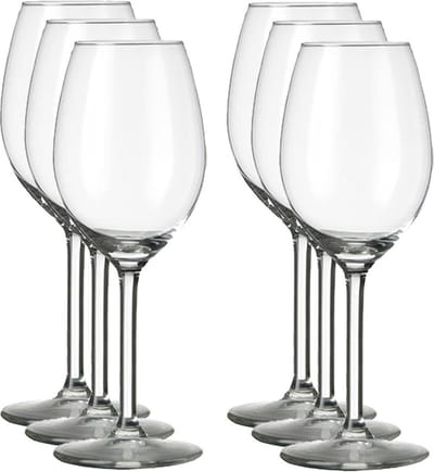 Royal Leerdam Wijnglazen Esprit - 12x stuks - witte/rode wijn - 250 ml - Wijn drinken - glas