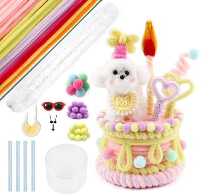 Dailygoods - Roze Verjaardagstaart Decoratie Set met 110 Stuks
