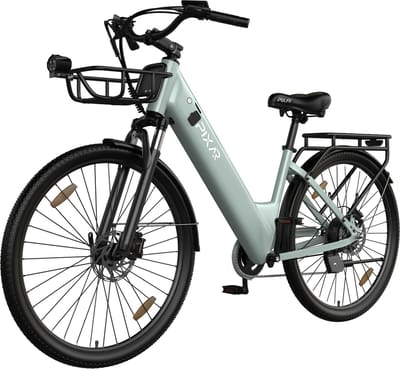 Pixar C1pro Elektrische Fiets - Actieradius 60-80km - Motor 250W - Battery 36V18AH (EVE) - Shimano 7 versnellingen - 28 Inch E-Bike Stadsfiets - Groen