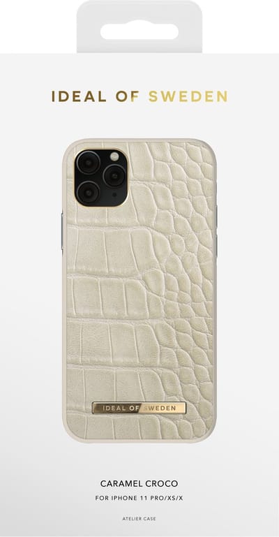 iDeal of Sweden Atelier Case Introductory voor iPhone 11 Pro/XS/X Caramel Croco