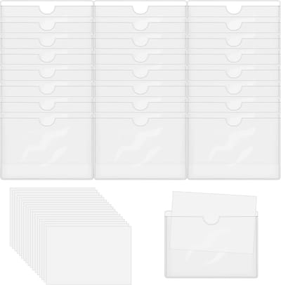 Etikettenhouders Zelfklevend - 36 Stuks - 10 x 6 cm - Transparant - Voor Kantoor, Thuis en School