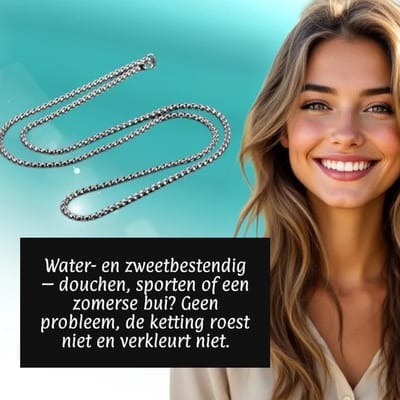 Aramat Jewels | Halskettingen | Jasseron Halsketting 5mm Zilverkleurig Staal | 45cm |45cm |5mm | Staal | Volwassenen | Verkleurd niet
