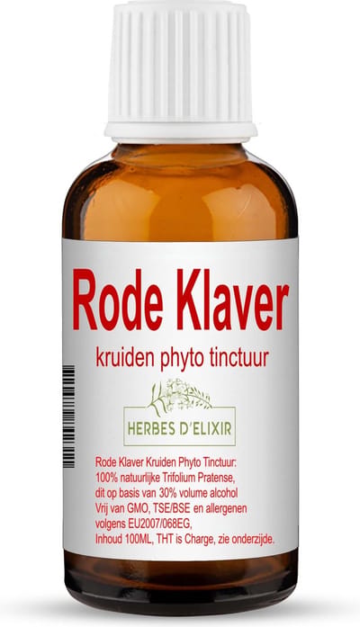 Herbes D'elixir Rode Klaver Tinctuur - 100 ml - 1 Fles - Natuurlijk Supplement
