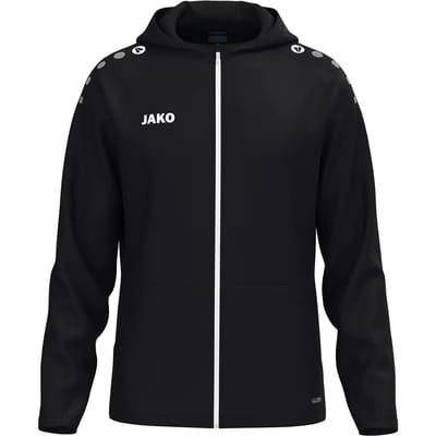 Jako One Jas Met Kap Heren - Zwart | Maat: S