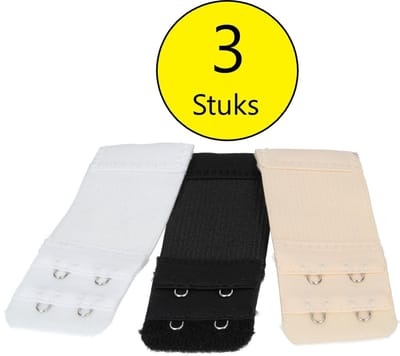 Save-A-Bra  BH Verlengstuk Set – 3 Stuks - 38 mm Bekend van TV | Verlengstukje Handig bij Gewichtstoename of Zwangerschap | Fashion Buste Extender
