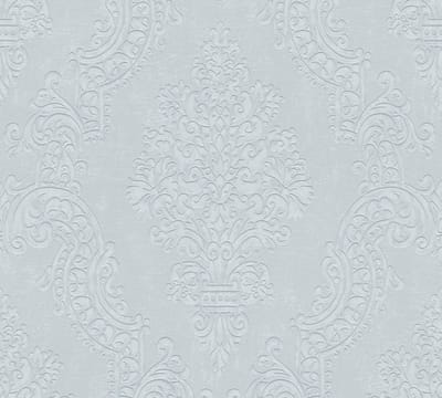 BAROK ORNAMENTEN BEHANG | Klassiek - Grijs Zilver - A.S. Création Pure Elegance