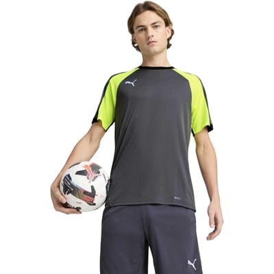 Puma Heren Individualliga T-shirt op maat (Grijs/Geel)