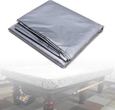 Tafel Beschermhoes - Pooltafel Cover - Stofvrij Houden - Volledige Bescherming - Tot 12ft - Zilver