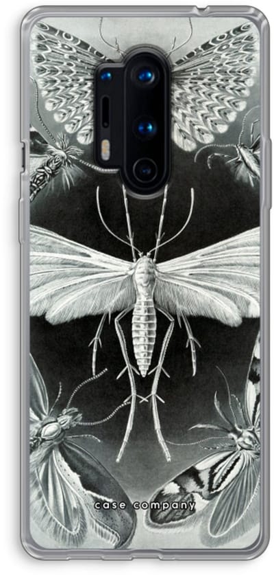 Case Company® - Hoesje geschikt voor OnePlus 8 Pro hoesje - Haeckel Tineida - Soft Cover Telefoonhoesje - Bescherming aan alle Kanten en Schermrand