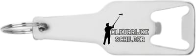 Akyol - kleurrijke schilder flesopener - Schilder - familie vrienden - cadeau - 105 x 25mm