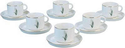 BRICARD LUNEL FLOWER ESPRESSOSET | GOUD 12-DELIG