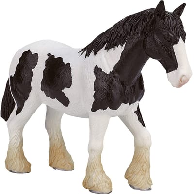 Mojo Horse World Clydesdale Horse Black-White