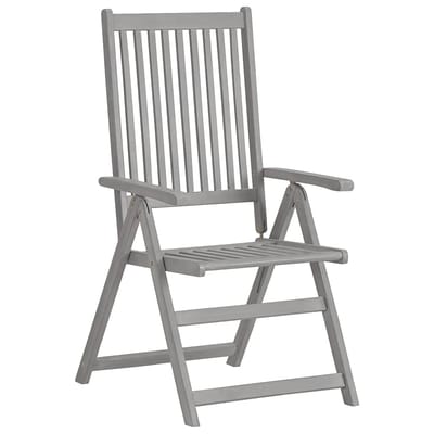 vidaXL - Tuinstoelen - 2 - st - verstelbaar - met - kussens - massief - acaciahout