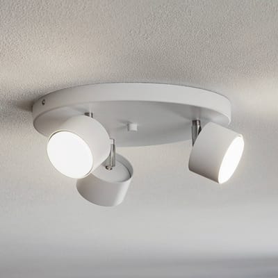 Eko-Light Plafondspot Cloudy 3-lamps Rondell wit