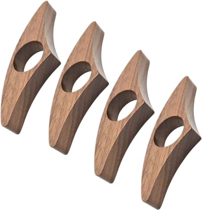longziming -Handgemaakte Boekbladhouder - Duimvormige Bladwijzer - Houten Leesaccessoire - Ergonomisch Ontwerp - Zelfdragend En Stabiel - Natuurlijk Walnoot Hout - Handgepolijste Afwerking - Universeel Voor Alle Boekformaten - 1 Stuk
