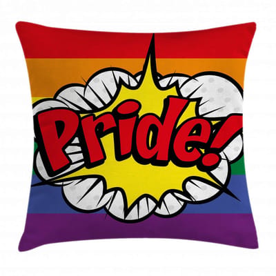 ABAKUHAUS Regenboogkussenhoes – Dubbelzijdig – 45x45 cm – Veelkleurig