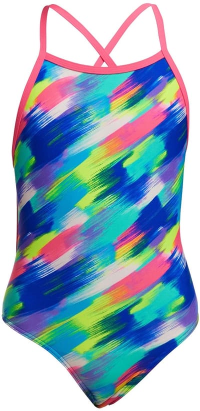 Stroked Diamond back one piece - Meisjes | Funkita | Maat 128