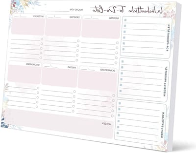 Weekplanner voor Organisatie en Productiviteit - Rood, Ideaal voor Planning en Doelen stellen