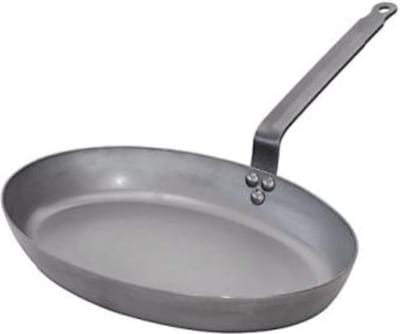 De Buyer Carbone Plus Ovale Vispan - L 36 B 25 cm - Plaatstaal