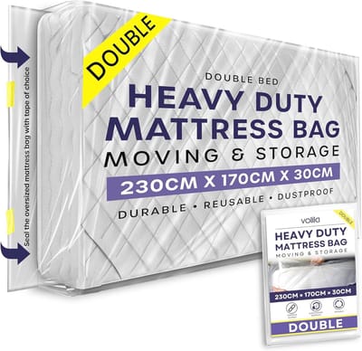 Dubbele Matras Bekleding 230 x 170 x 30cm - Scheurbestendig en Herbruikbaar - Verhuizingen en Bescherming tegen Vlekken en Stof