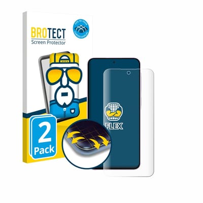 BROTECT - Screenprotector voor Samsung Galaxy A56 5G Enterprise Edition / A36 5G Enterprise Edition - Folie Beschermfolie transparant volledig dekking - 2 Stuks