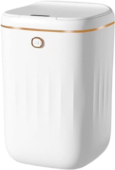 Automatische Afvalbak 20 Liter Contactloze Prullenbak Met Bewegingssensor Voor Keuken Badkamer Slaapkamer Wit