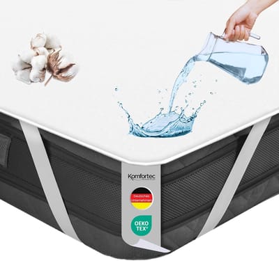 Waterdichte Katoenen Matrasbeschermers 90x200 cm - Hypoallergeen en Machinewasbaar - Ideaal voor Comfortabele Bescherming