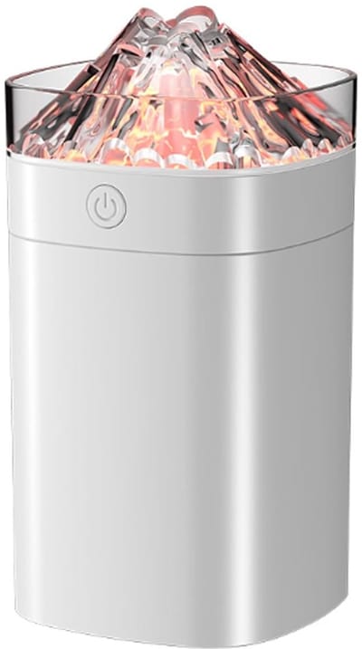 Kleine luchtbevochtiger - Draagbare mini-luchtbevochtiger met koude nevel – Fluisterstil voor slaapkamer, kinderkamer, kantoor en auto – USB-voeding – Wit – 400 ml