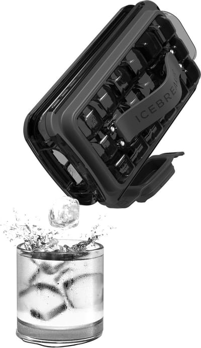 4-in-1 ijsdispenser - hygiënisch serveren zonder handen aan ijs - Clear Black