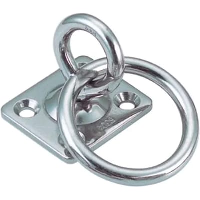 Kpe Holland Afdekplaat - Rvs 304 - Met Draaibare Ring - 50x40mm - 8mm