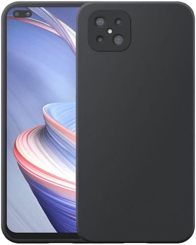 Geschikt voor Oppo A92s / Reno 4Z 5G Telefoonhoesje Zwart Flexibel Siliconen TPU hoesje - Flexible Back Cover Case Siliconen TPU - Zwart - Smartphonica geschikt voor Oppo A92s;Oppo Reno4 Z 5G