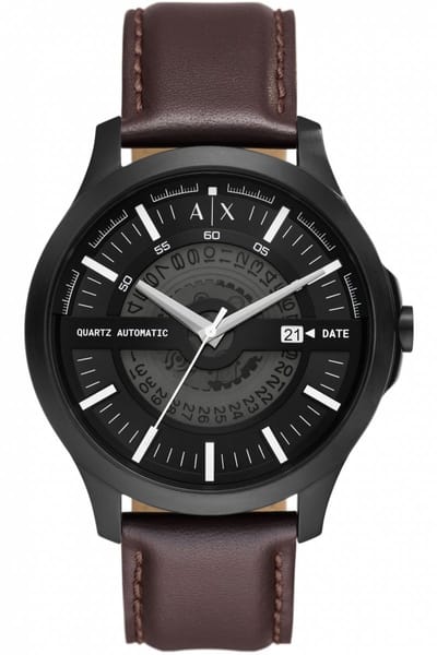Armani Exchange Herenhorloge Analoog Quarz- Bruin