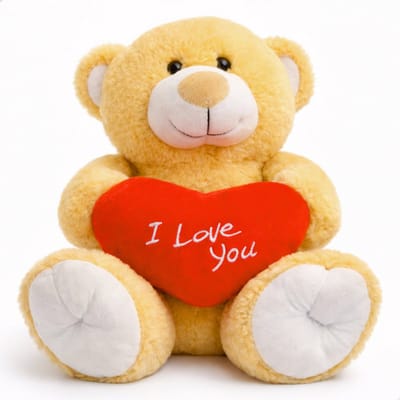 Boncy® Knuffelbeer I Love You - Teddybeer Knuffel met Hart - Pluche Knuffels - Valentijn Cadeau of Baby Teddy Beer - Cadeautje Verjaardag