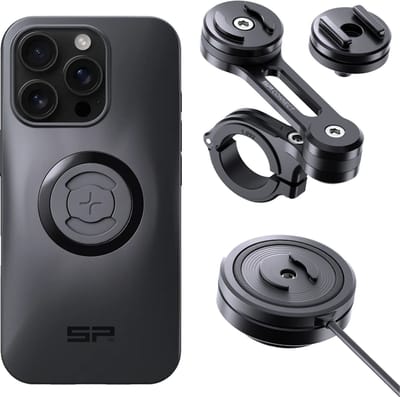 SP Connect Bundle SPC+ iPhone 16 Pro Moto Mount Pro Charging Anti Vibration