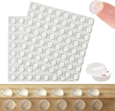 Zelfklevende Meubeldempers - 128 Premium Transparante Pads voor Krassen en Geluiddemping (Rond, 12,7 x 3,5 mm)