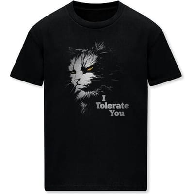 Goodie Two Sleeves - Fun T-shirt - I tolerate you - XL tot 3XL - voor Mannen - zwart