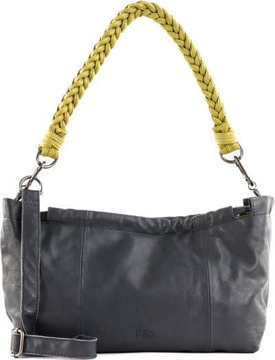 FREDsBRUDER Leren Schoudertas Nida Crossbody Bag Antracite Antraciet