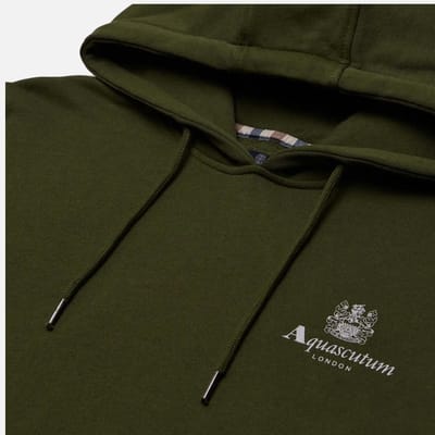 Aquascutum Active Big Logo Groene Hoodie