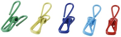 Dailygoods- Zakklemmen 50 Stuks - Voedselklemmen - Lichtgewicht - Compact - Multicolor - Roestvrij Staal - Voedselclips