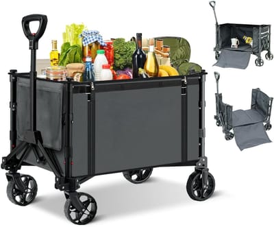 RVV® Bolderkap Opvouwbaar Luchtbanden - Bolderkar - Bolderkar Opvouwbaar - 100 kg - Grijs- 31cm x 44cm x 19cm