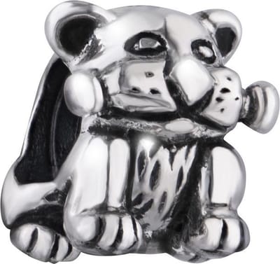Quiges - 925 - Zilveren - Bedels -Sterling zilver - Beads - Hond Kraal Charm - Geschikt – voor - alle bekende merken - Armband Z676