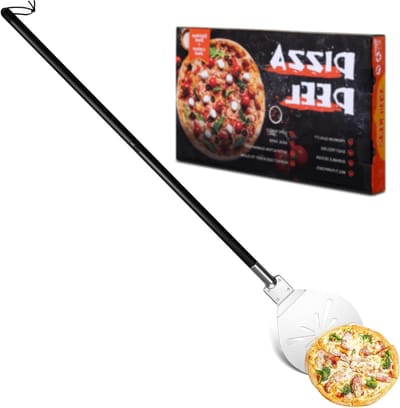 Perforated Pizza Schop voor het Roosteren van Pizza's - 20 x 22,5 x 85 cm met Verwijderbare Handgreep en Ideaal voor Thuisgebruik