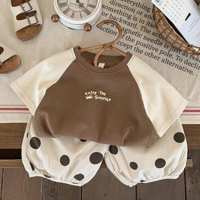 Katoenen Jongens T-shirt met Korte Mouwen Baby Zomer Letters Bedrukt Baby Kinder Splicing Schouder Mouw Tops Kleding 80cm gray