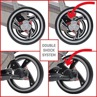 Multifunctionele Combi Kinderwagen - Licht, Inklapbaar en Sportief met Dubbele Vering