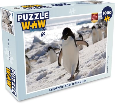 Puzzel Leidende adeliepinguïn - Legpuzzel - Puzzel 1000 stukjes volwassenen