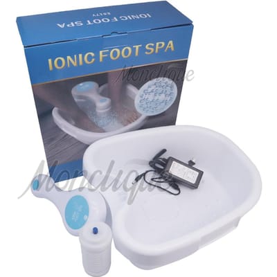 Ionische Detox Voetspa Badmachine Set Waterstof Verrijkte Voetweking Voetspa Bad Massage Diepe Weefselreiniging Vibratie Arrays Aqua EU Plug gray