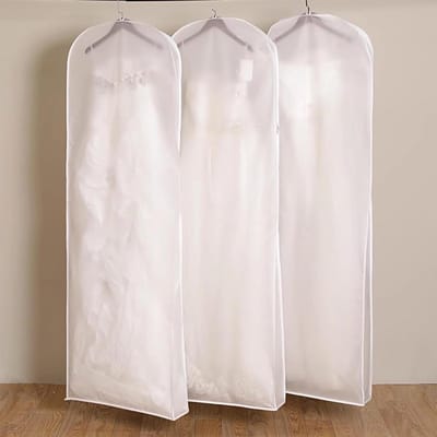 Kledinghoezen Set - Opbergzakken Kleding - Kleding Beschermen - Kreukvrij en Insectenwerend - 3 Stuks 160cm - Doorzichtig